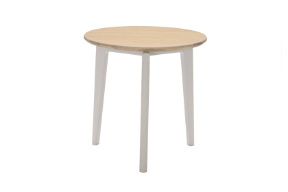 Vida Living Marlow Lamp Table in Cashmere Oak and Taupe