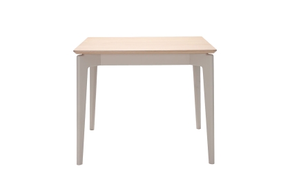 Vida Living Marlow 90cm Dining Table in Cashmere Oak and Taupe Vida Living Marlow 90cm Dining Table in Cashmere Oak and Taupe