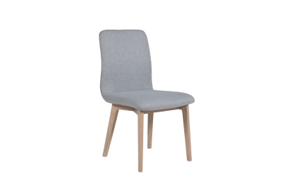 Vida Living Marlow Fabric Dining Chair in Light Grey