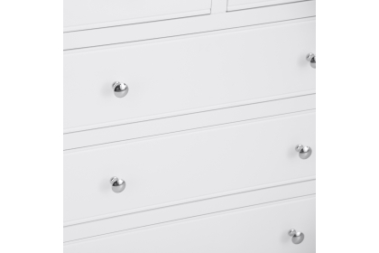 Eton Painted White Oak 2 Over 3 Chest of Drawers