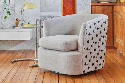 Orla Kiely Callan Accent Swivel Chair