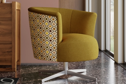 New Orla Kiely Lily Swivel Chair