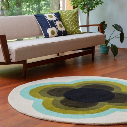 Orla Kiely Sunflower Olive Rug