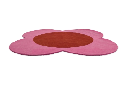 Orla Kiely Flower Spot Pink/Red Rug