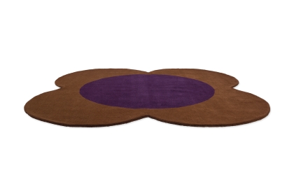 Orla Kiely Flower Spot Chestnut/Violet Rug