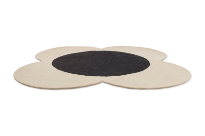 Orla Kiely Flower Spot Ecru/Black Rug