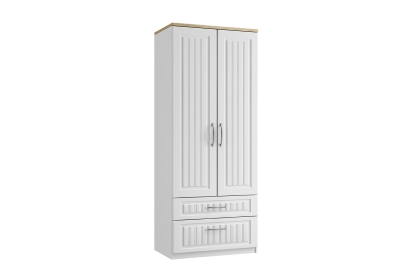 Panorama Double Wardrobe with Drawers