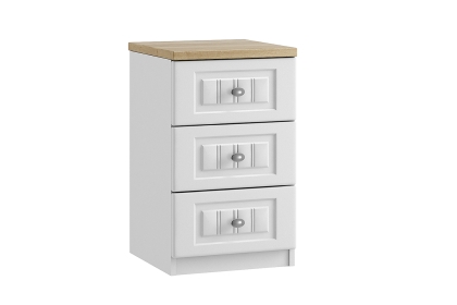Panorama 3 Drawer Bedside Table
