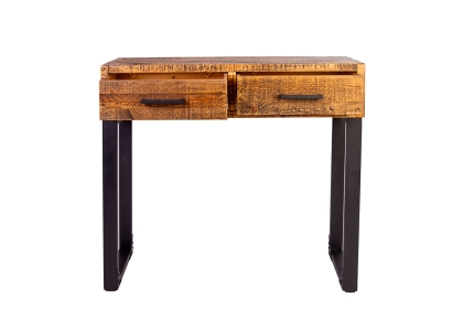 Boston Reclaimed Wood Industrial Console Table