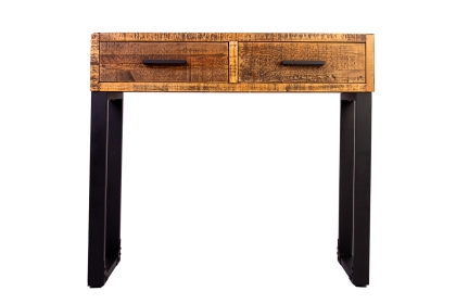 Boston Reclaimed Wood Industrial Console Table