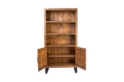 Boston Reclaimed Wood Industrial Bookcase Cupboard