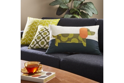 Orla Kiely Dachshund Yellow 40x60cm Feather Cushion