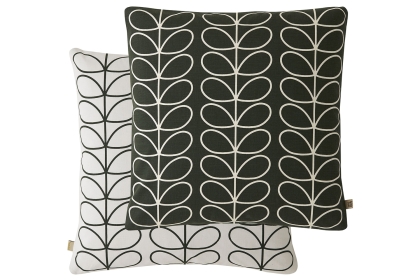 Orla Kiely Small Linear Stem Monochrome 50x50cm Feather Cushion