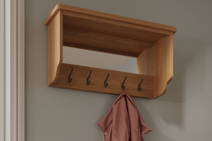Oak City - Milan Oak Hall Bench Coat Hanger Top Oak City - Milan Oak Hall Bench Coat Hanger Top