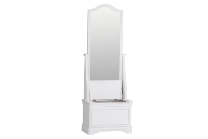 Chateau Warm White Cheval Mirror