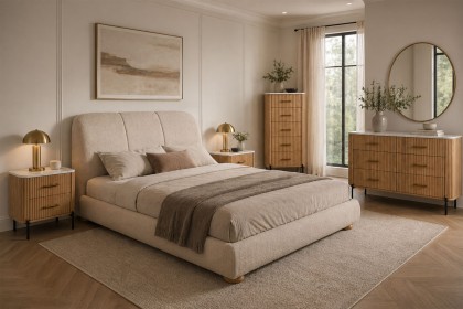 Reed Chunky Boucle Bedframe