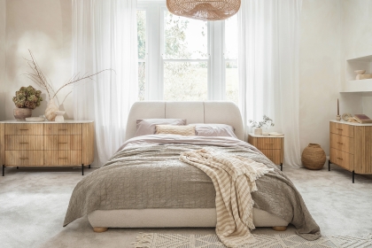 Reed Chunky Boucle Bedframe