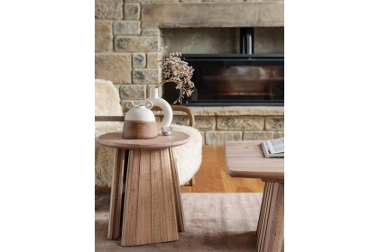 CLEARANCE - Tivoli Reclaimed Wood Lamp Table