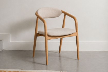 G Plan Isabelle Retro Dining Arm Chair in Taupe