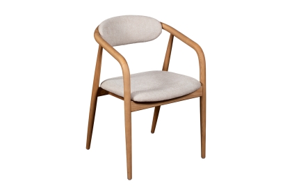G Plan Isabelle Retro Dining Arm Chair in Taupe