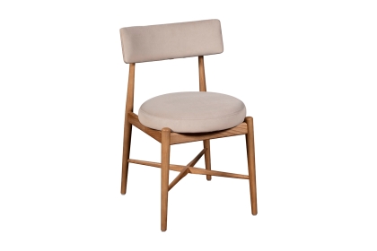 G Plan Flora Retro Pair Of Dining Arm Chairs in Taupe