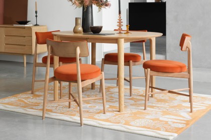 G Plan Winchester Retro Oak 130-170cm Rounded Extending Dining Table