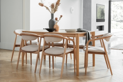 G Plan Winchester Retro Oak 135-190cm Extending Dining Table