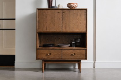 G Plan Marlow Retro Walnut Display Cabinet