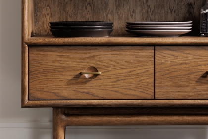 G Plan Marlow Retro Walnut Display Cabinet