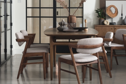 G Plan Marlow Retro Walnut 160cm-215cm Extending Dining Table