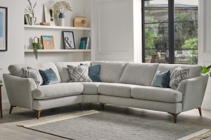 Hampton Boucle Upholstered 4 Seater Corner Sofa