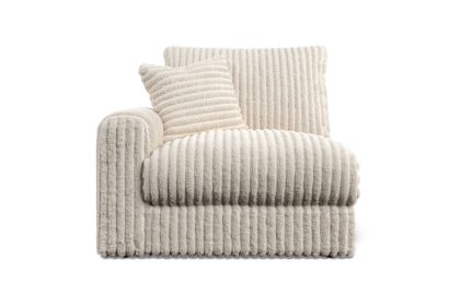 Chunky Cord Cream Left Hand Facing 1 Seater Sofa Unit Chunky Cord Cream Left Hand Facing 1 Seater Sofa Unit