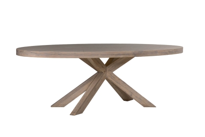 Feltz Smoked Oak 235cm Oval Dining Table