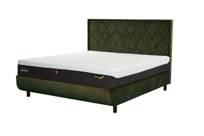 TEMPUR® Arc Adjustable Disc Bed Frame with Quilted Headboard