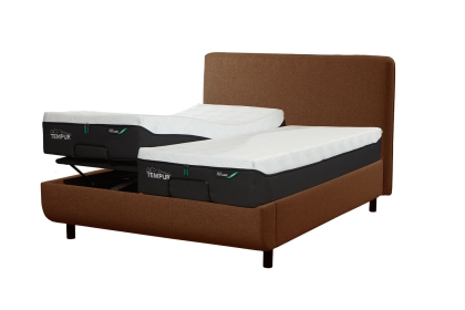 TEMPUR® Arc Ergo Smart Base Bed Frame with Form Headboard