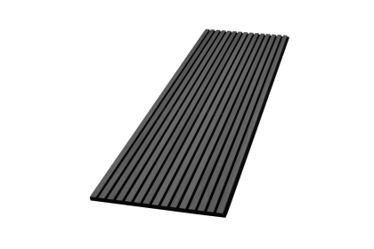 Pack of 2 - Dark Grey Decorative Acoustic Slat Wall Panel - 2400mm x 600mm Pack of 2 - Dark Grey Decorative Acoustic Slat Wall Panel - 2400mm x 600mm