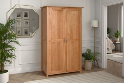 Moda Solid Oak Hanging Wardrobe