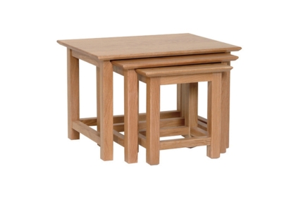 Moda 100% Solid Oak Nest Of Tables