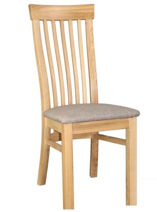 Devon 100% Solid Oak Slatted Back Dining Chair