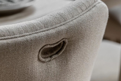 Gallery Direct Artisan Limewash Oak Linen Dining Chair with Bobbin Detail (Pair)