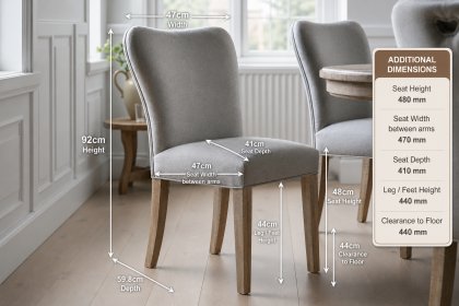 Gallery Direct Vancouver Rustic Fabric Dining Chair