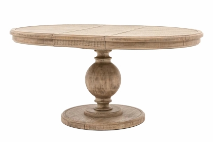 Gallery Direct Vancouver Rustic Pine Round Extending 120-160cm Dining Table
