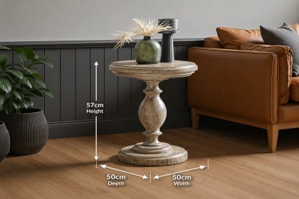 Gallery Direct Vancouver Rustic Pine Side Table Gallery Direct Vancouver Rustic Pine Side Table