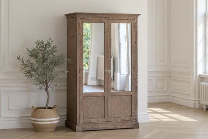 Gallery Direct Rustique French Colonial Mirrored Wardrobe