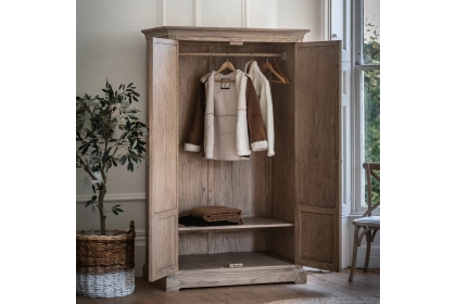 Gallery Direct Mustique French Colonial Mirrored Wardrobe