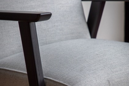 Gallery Direct Neyland Mottled Stone Fabric Armchair