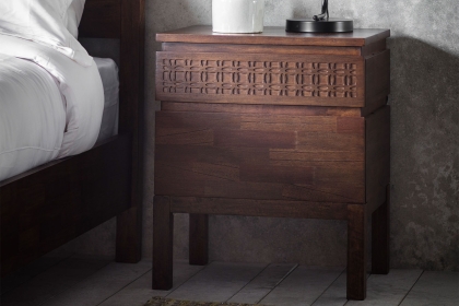 Gallery Direct Boho Retreat 2 Drawer Bedside Table