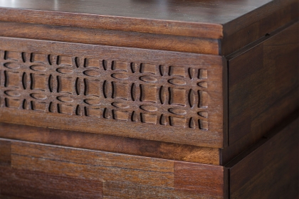 Gallery Direct Boho Retreat 2 Drawer Bedside Table