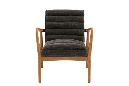 Gallery Direct Datsun Charcoal Boucle Fabric Armchair