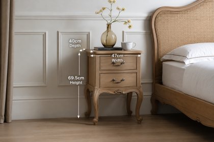 Gallery Direct Chic Weathered Bedside Table